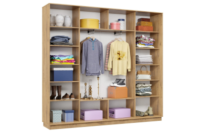 Шкаф-купе Премьер 59 (11ЗГ;11ЗГ;11ЗГ) фасады зеркало графит/трёхдверный/Профиль чёрный муар