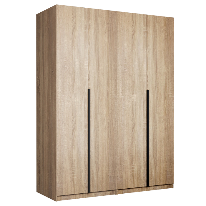 Шкафы распашные, Шкаф складной Е1 Локер ("Гармошка") 162х52.5х220 см,с двумя комплектами полок и двумя модулями