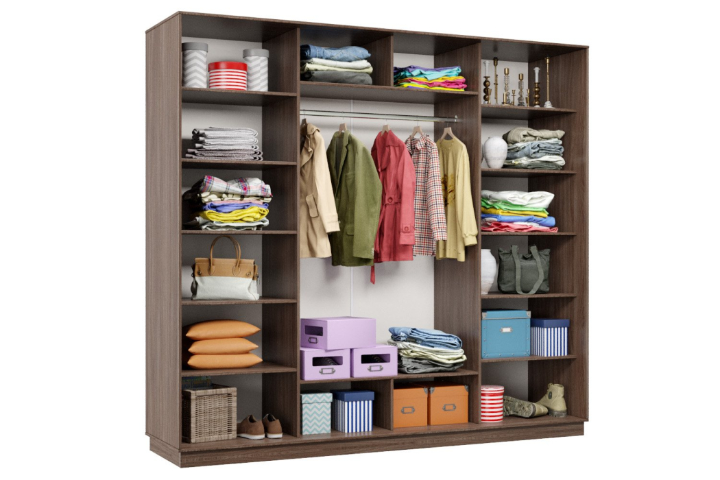 Шкафы-купе, Шкаф-купе Премьер 64 (16;16;16) трёхдверный