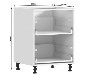 Регина корпус для стола 2 ящ 60х82 см