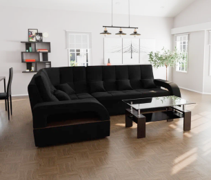 Модульный диван Майами-3,микровелюр,антивандальная ткань,венеция