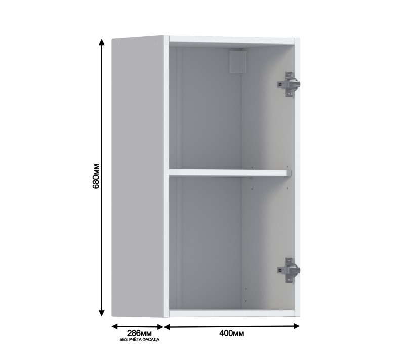 Навесные, Кантри шкаф 40 навесной с фасадом
