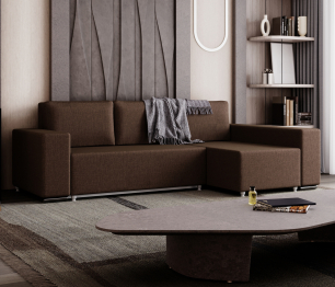 Угловой диван-кровать Маркиз, рогожка