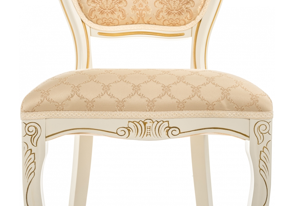 Стулья, Стул деревянный Лауро (патина золото) без подлокотников