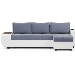 Диван-кровать угловой Атланта со столиком еврокнижка,велюр+экокожа