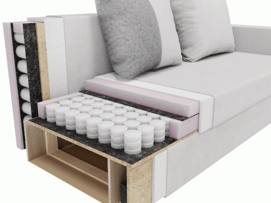 Диваны еврокнижки, Прямой диван Сияние,НПБ,еврокнижка,велюр