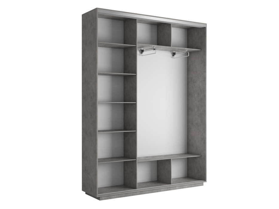 Шкафы-купе 3-х дверные, Шкаф-купе Экспресс 3-х дверный Фотопечать Калейдоскоп Стекла 210х45х240