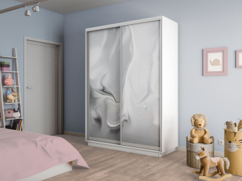 Шкаф-купе Экспресс 2-х дверный Фотопечать Шелк Стекла 140х45х240