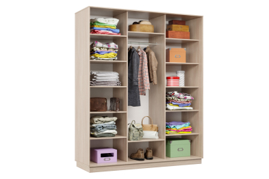 Шкаф-купе Премьер Лайт 32 (02;01;02) трехдверный