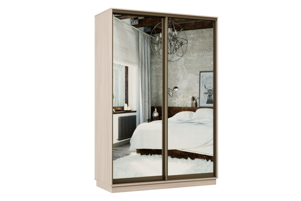 Шкафы-купе, Шкаф-купе Премьер 03 ясень шимо светлый