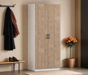 Шкаф двухдверный Макс 1000 мм, вариант №1 (ЛДСП)