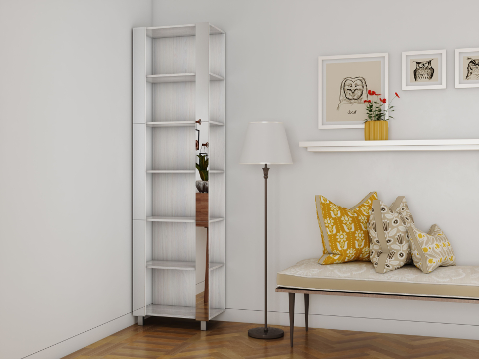 Открытые, Стеллаж модульный Универсальный 35х44х240 Зеркало