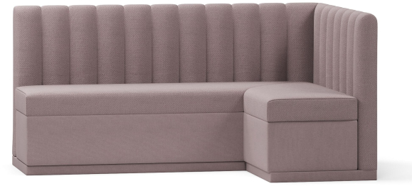 Кухонный угловой нераскладной диван Кафф, велюр