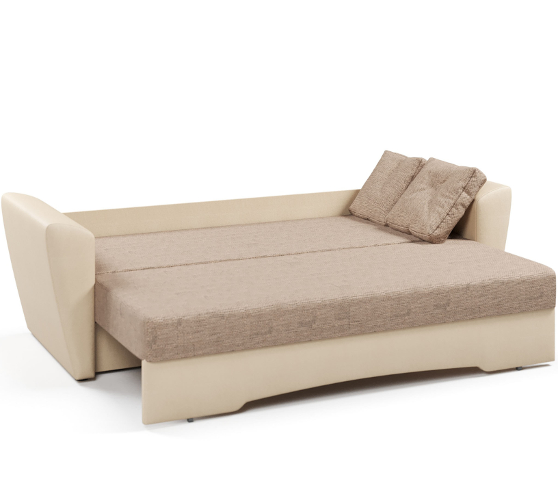 Диваны прямые, Диван-кровать прямой Амстердам еврокнижка,рогожка+экокожа