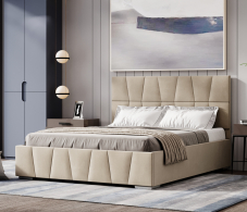 Кровати 180х200, Кровать Пассаж (180х200) с ПМ, Велюр