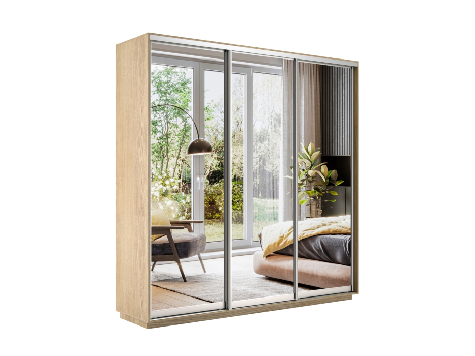 Шкафы-купе 3-х дверные, Шкаф-купе Экспресс Экспенс трио 2400 x 2100 x 450