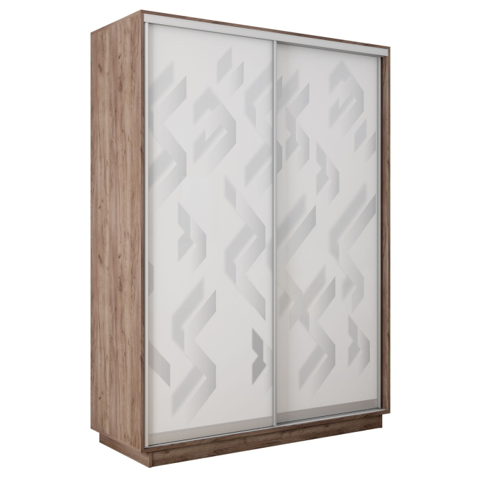 Шкафы-купе 2-х дверные, Шкаф-купе Экспресс 2-х дверный Фотопечать Ленты Стекла 160х45х240