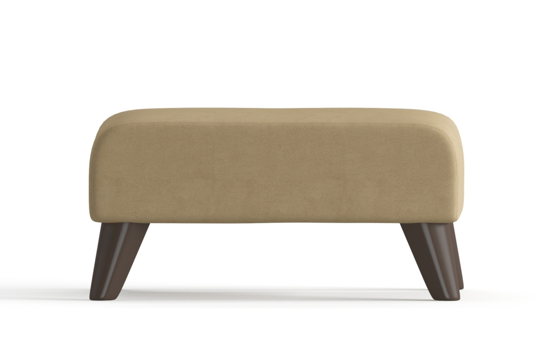 Пуф в прихожую, Пуф Барон на ножках, велюр