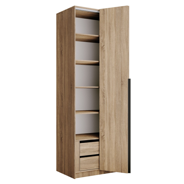 В спальню, Шкаф Локер 2-х дверный (Гармошка) доп. полки + модуль