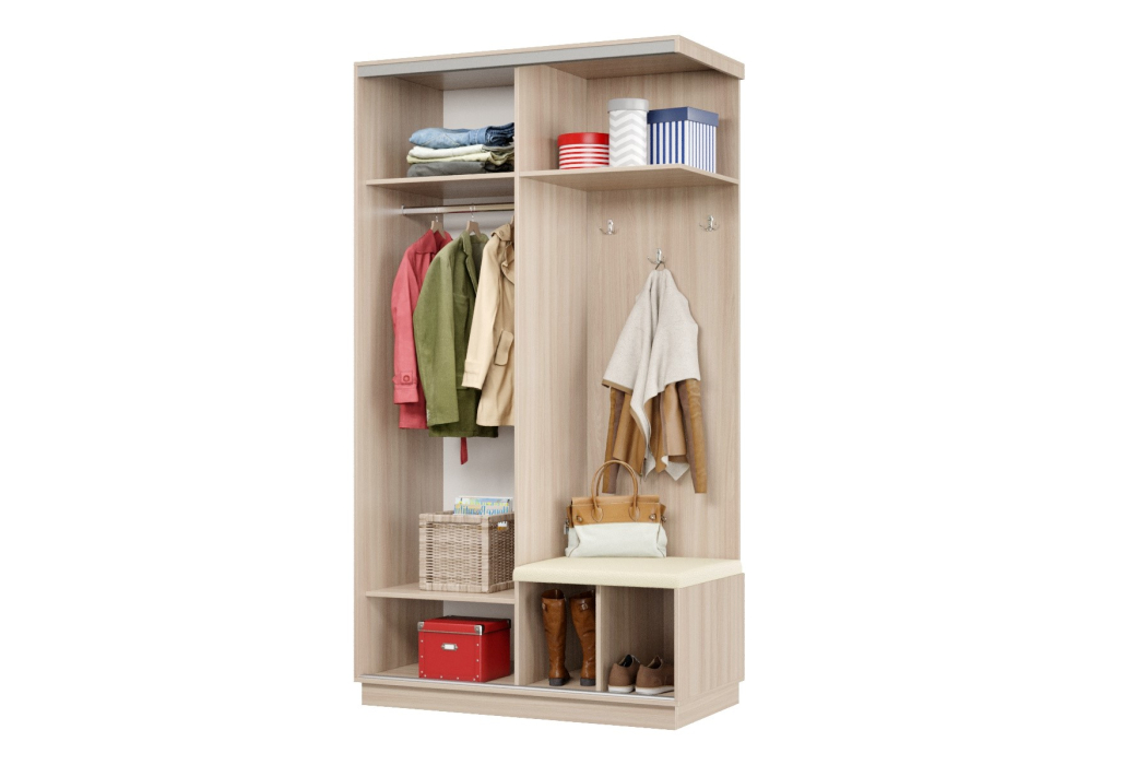 Прихожие, Прихожая Премьер 02 Лайт 05 Правая Мягкая