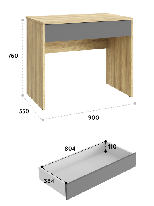Прямые, Стол Оскар ОС-25