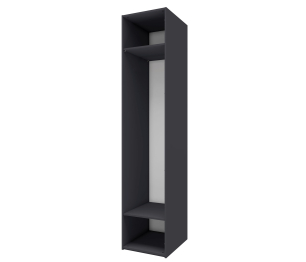 Шкаф 1-дверный Лаура 1 Серый уголь