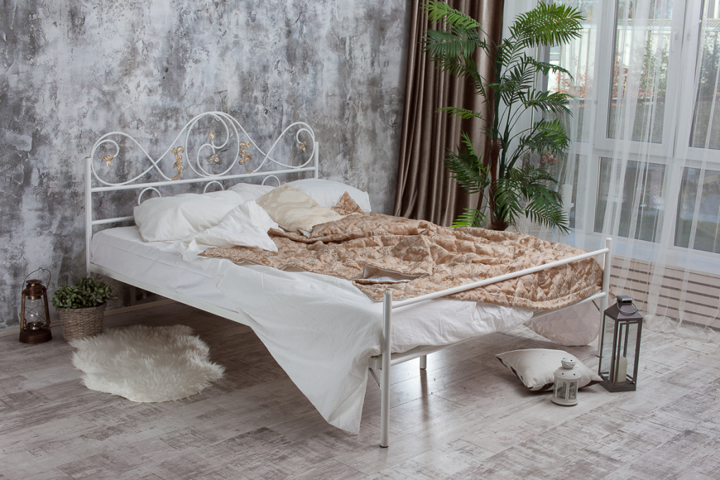 Кованые кровати, Кованая кровать Венеция 1.4 с одной спинкой