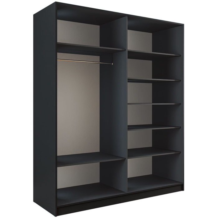 Шкафы-купе 2-х дверные, Шкаф-купе Эста 2-х дверный ДСП/Стекла хаки/Доводчик 200х66х240