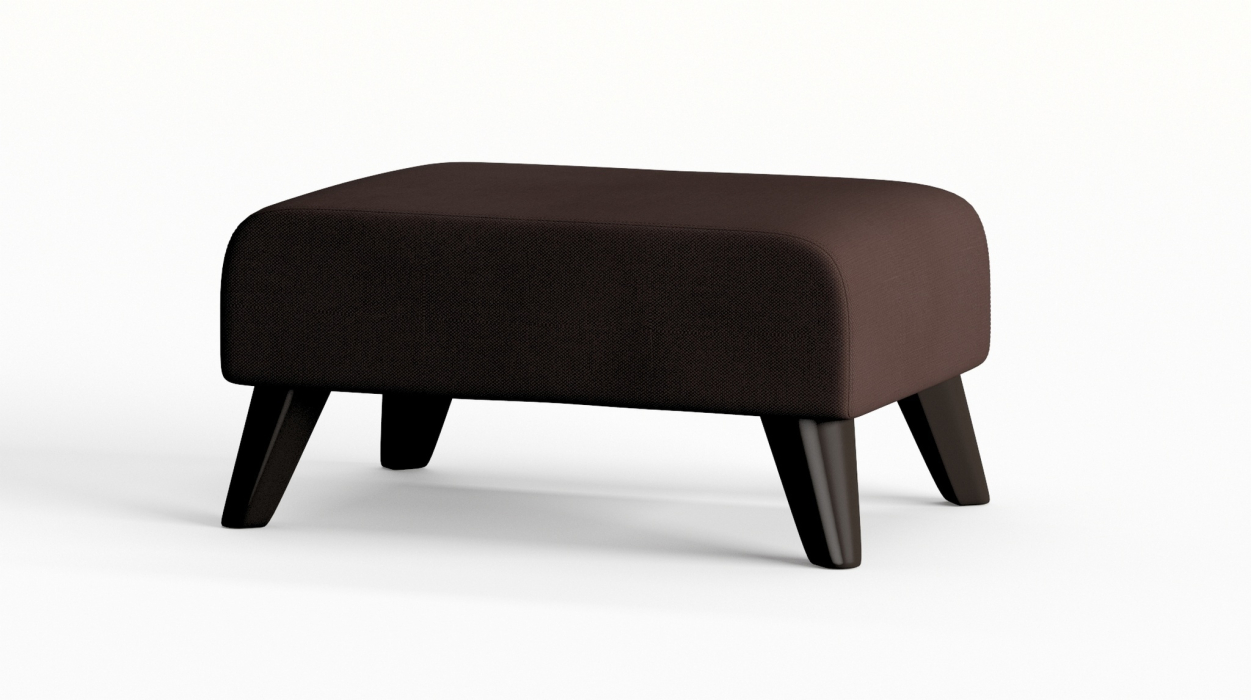 Пуф в прихожую, Пуф Барон на ножках, велюр