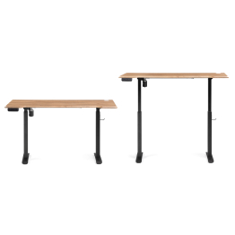 Компьютерный стол Маркос с механизмом подъема 140х80х75, черный