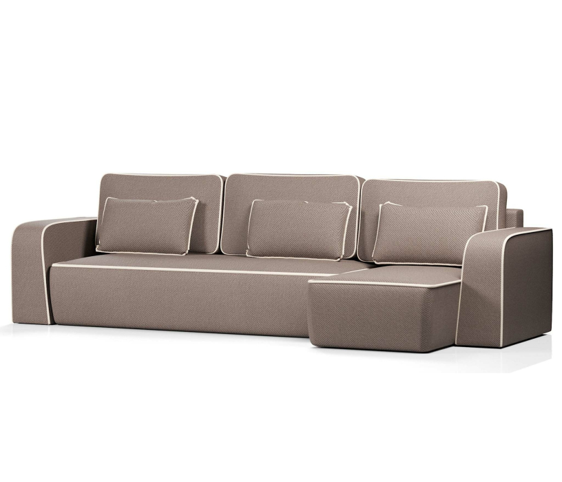 Диваны угловые в гостиную, Диван-кровать угловой Линда еврокнижка,велюр