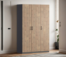 Для одежды, Шкаф трехдверный Макс 1500 мм, вариант №2 (ЛДСП)