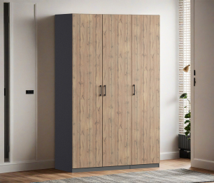 Шкаф трехдверный Макс 1500 мм, вариант №2 (ЛДСП)