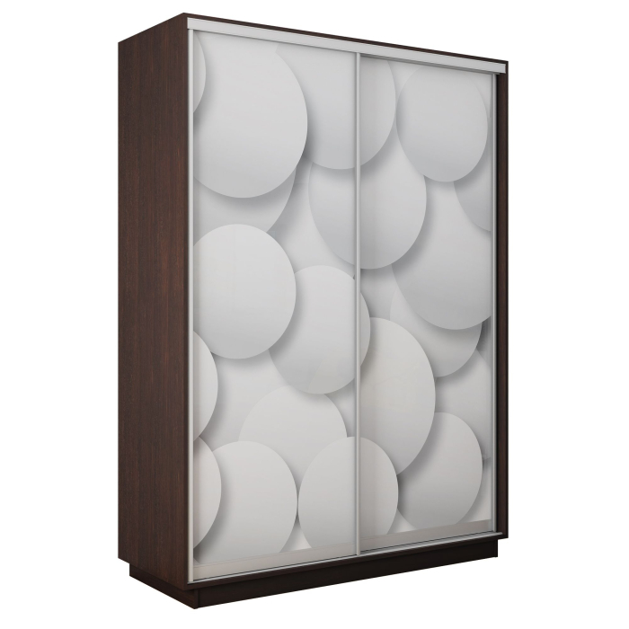Шкафы-купе 2-х дверные, Шкаф-купе Экспресс 2-х дверный Фотопечать Шары Стекла 140х60х220