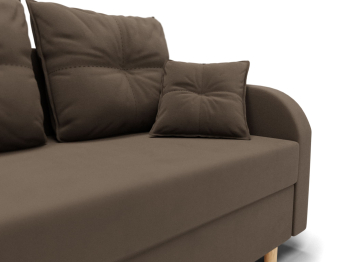 Прямой диван Генри,еврокнижка,велюр