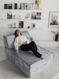 Бескаркасная оттоманка Клайд,плюше