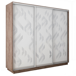 Шкаф-купе Экспресс 3-х дверный Фотопечать Ленты Стекла 240х60х240