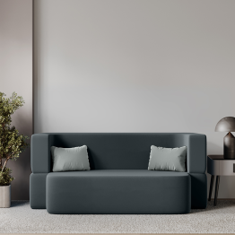 Бескаркасный диван-кровать "Дадли ЛАЙТ" 1950*1050мм. велюр