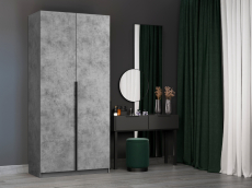 Шкафы распашные, Шкаф складной Е1 Локер ("Гармошка") 101х52,5х220 см, с полками