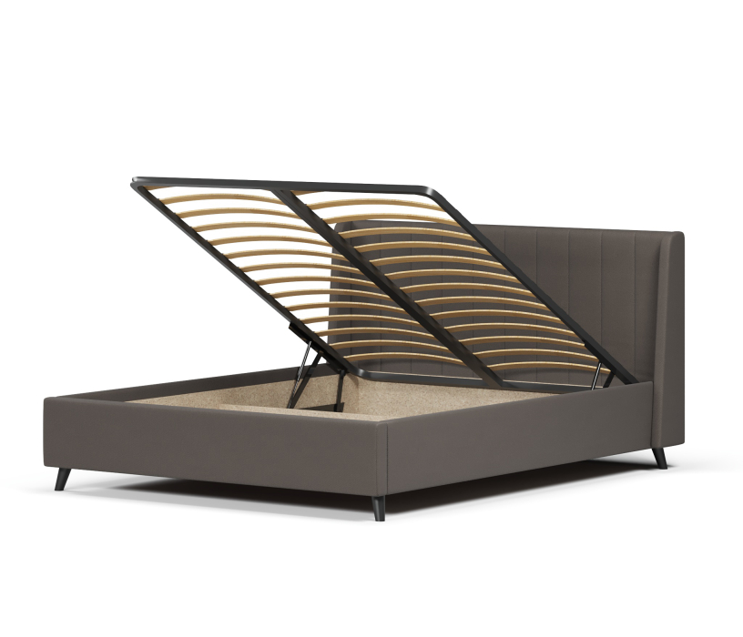 Мягкая кровать, Кровать Милла 160, велюр